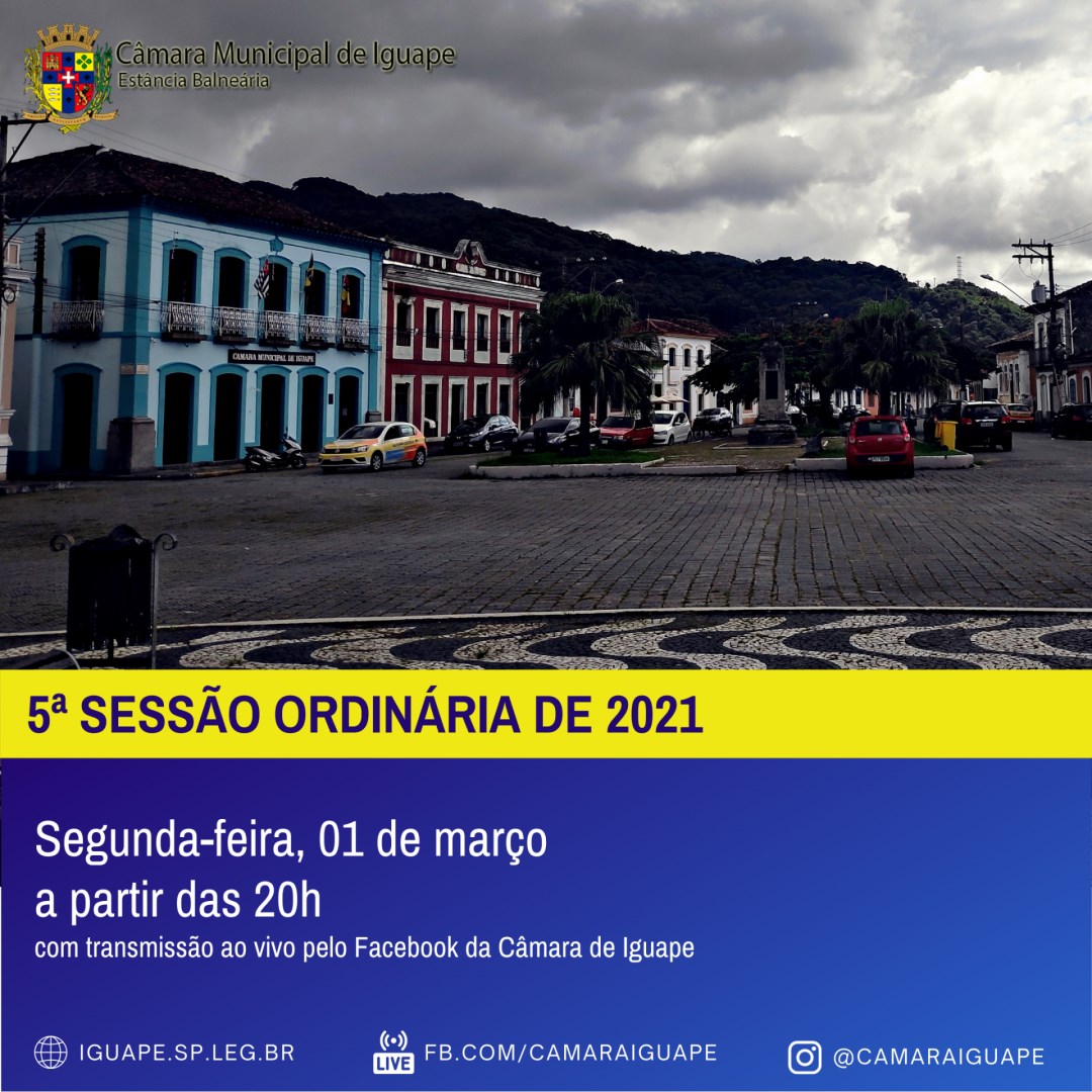 5ª Sessão Ordinária de 2021
