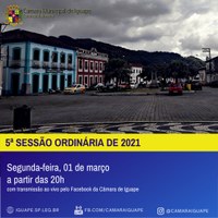 5ª Sessão Ordinária de 2021