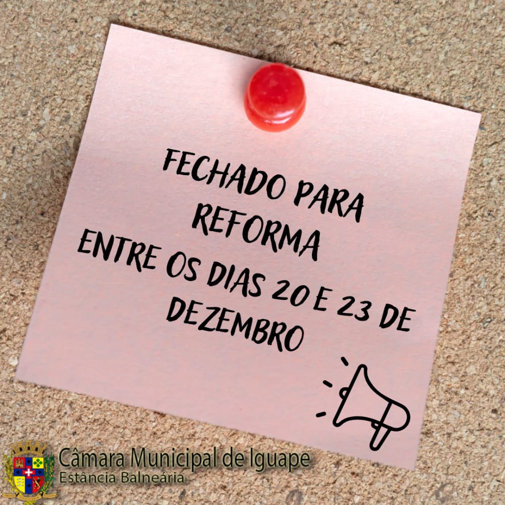 FECHADO PARA REFORMA