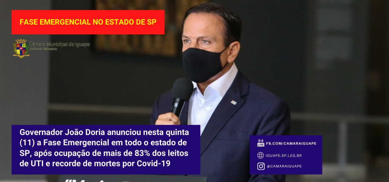  Implantação da Fase Emergencial do Plano SP