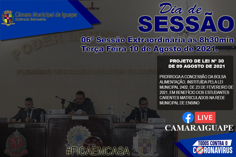 Sessão Extraordinária 10/08/2021