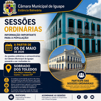 SESSÕES ORDINÁRIAS 